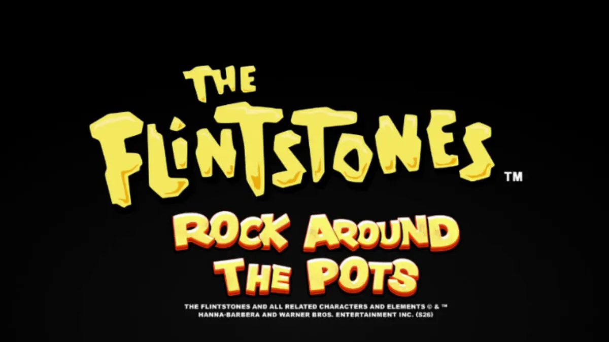 The Flintstones: Rock Around The Pots slot game screen with Bedrock theme